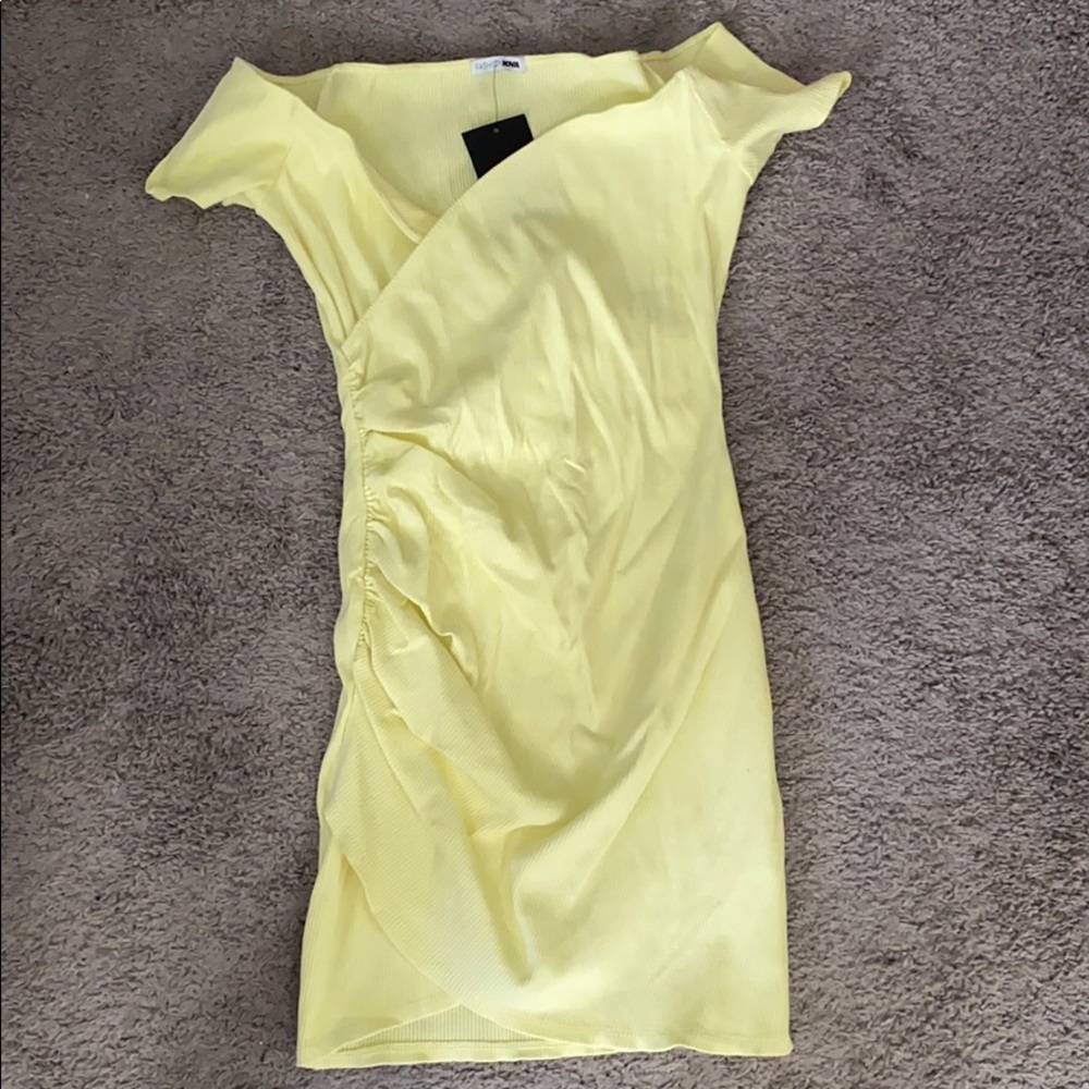 Fashion Nova off the shoulder mini dress
